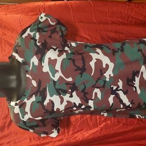 Camo long shirt/short dress perfect for leggings NWOT